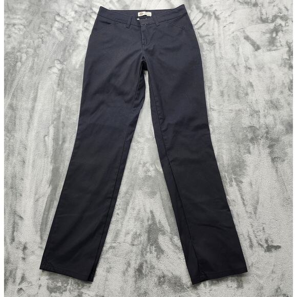 Dickies Pants - Dickies Pants Womens 4 Black Curvy Flat Front Straight Leg Twill Office Preppy